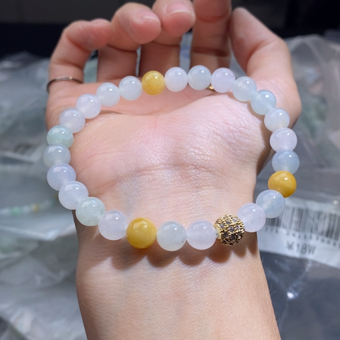 未镶嵌手串翡翠珠链