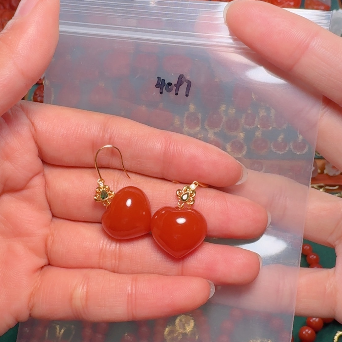 南红玛瑙南红18K金镶嵌