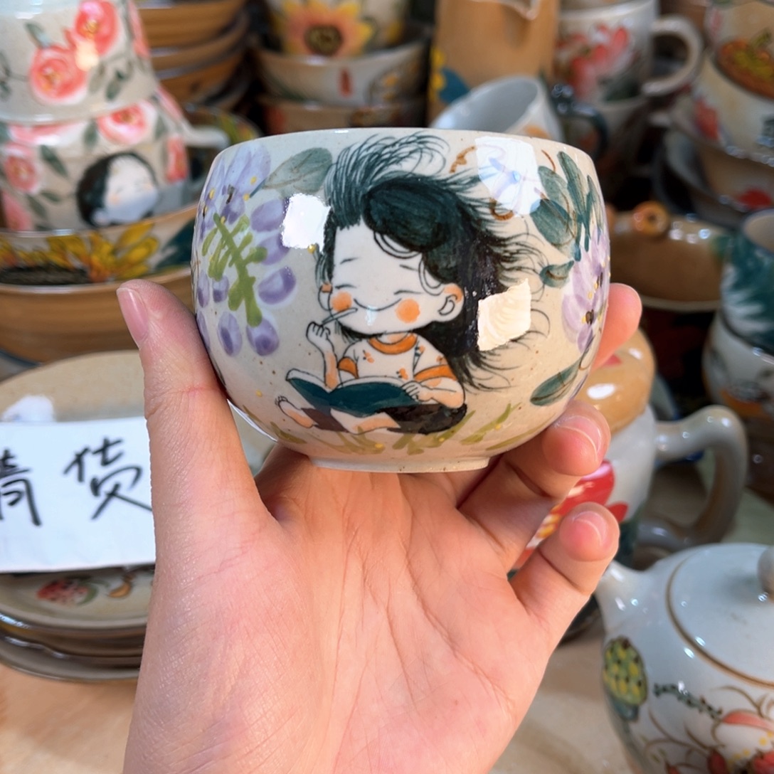 景德镇手工手绘杯