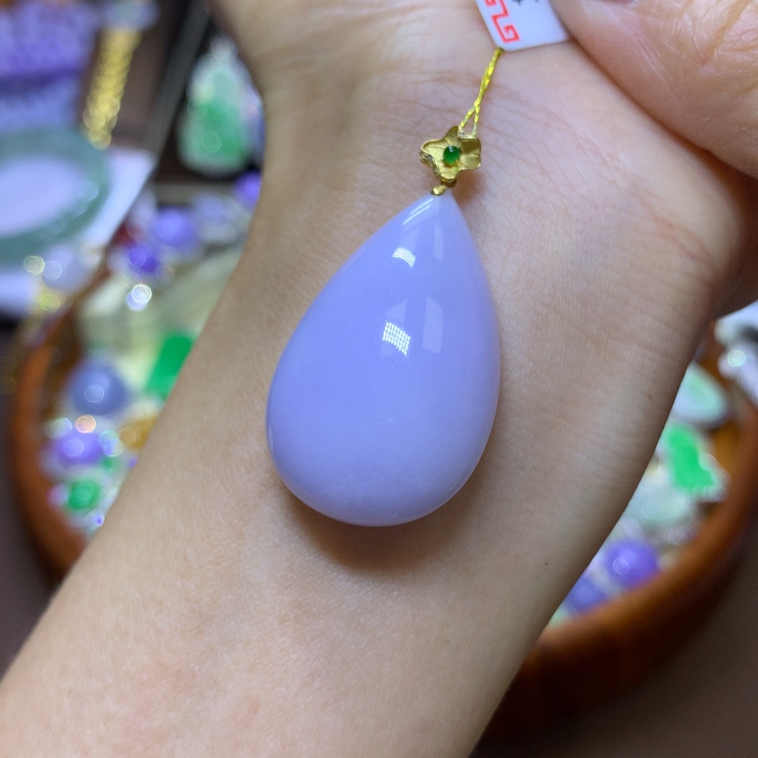 【闪购商品】翡翠颈饰18K金镶嵌翡翠