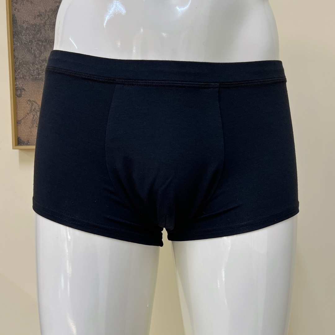 櫟丝御锦天然柞蚕丝男士舒适中腰底裤四角内裤抑菌透气排汗0849