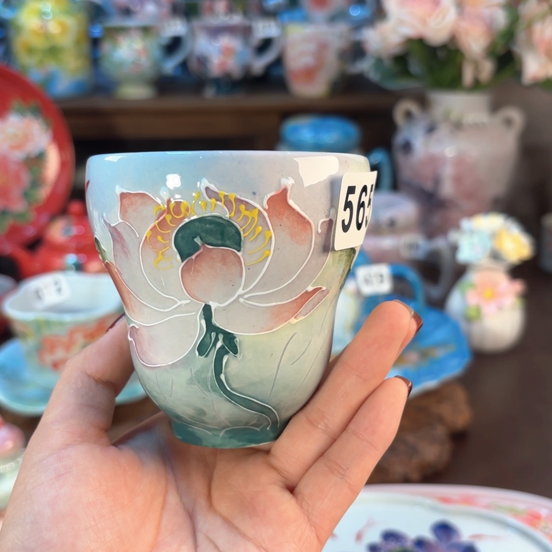 景德镇手绘高温釉下彩陶瓷茶具