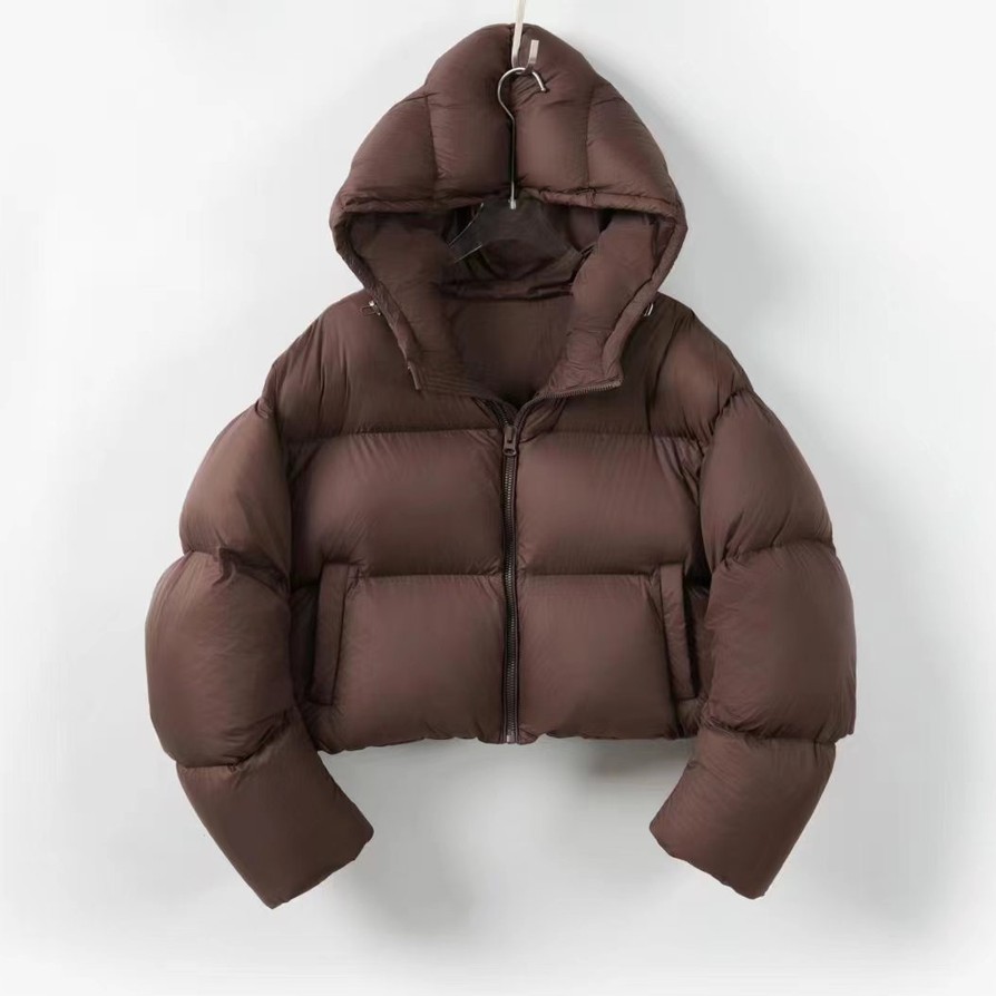 2025羽绒服女短款加厚白鹅绒2025冬季新款小个子面包服