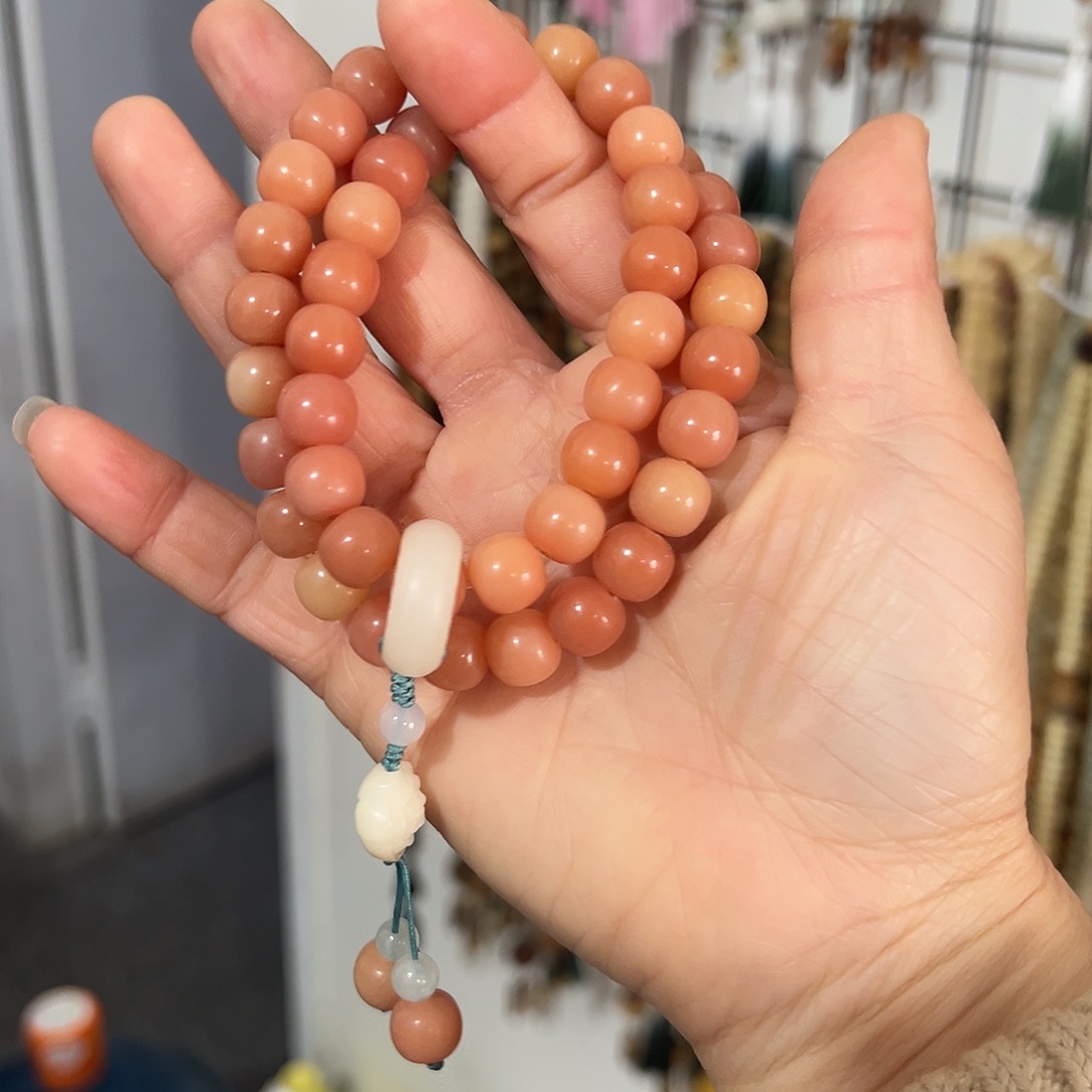 白玉菩提吊坠9×10