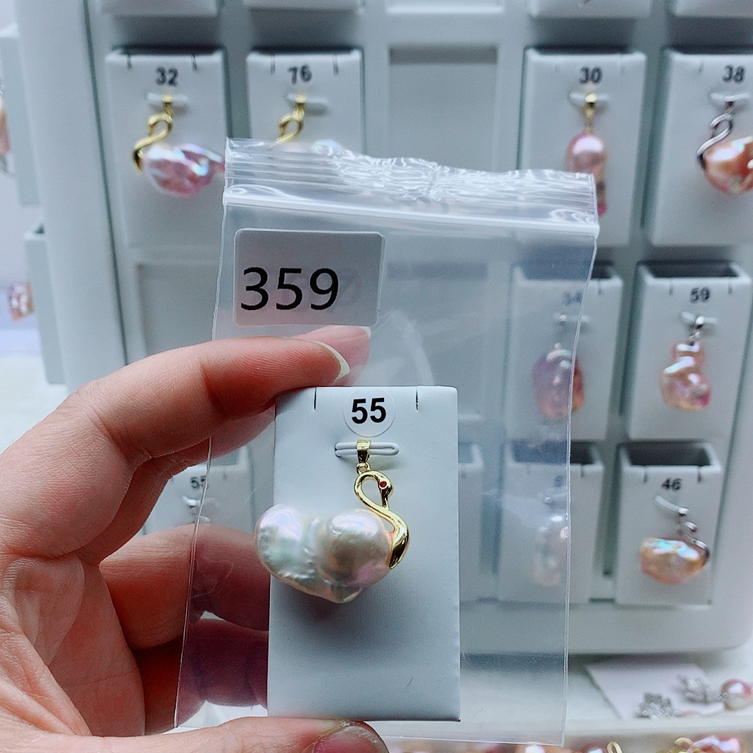 吊坠(不含链)淡水珍珠合金