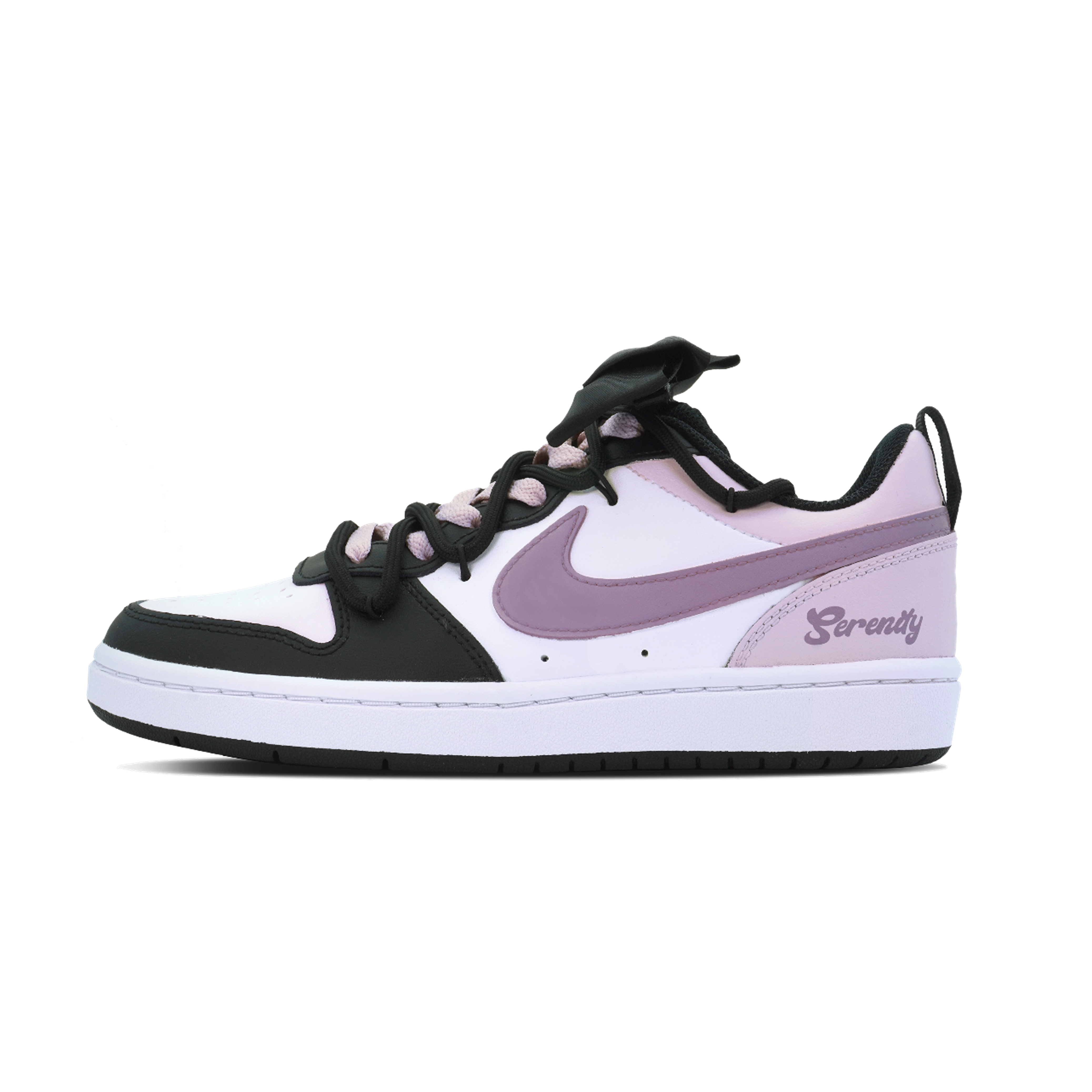 NIKE/耐克Court 定制球鞋 清新 减龄 可爱 蝴蝶结 防滑 低帮 女款