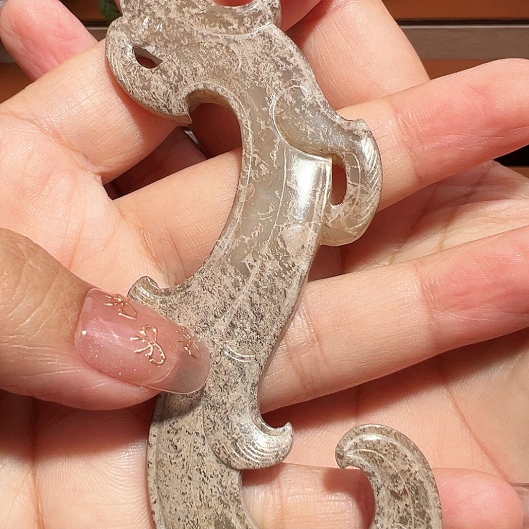 明***天和田玉未镶嵌挂件