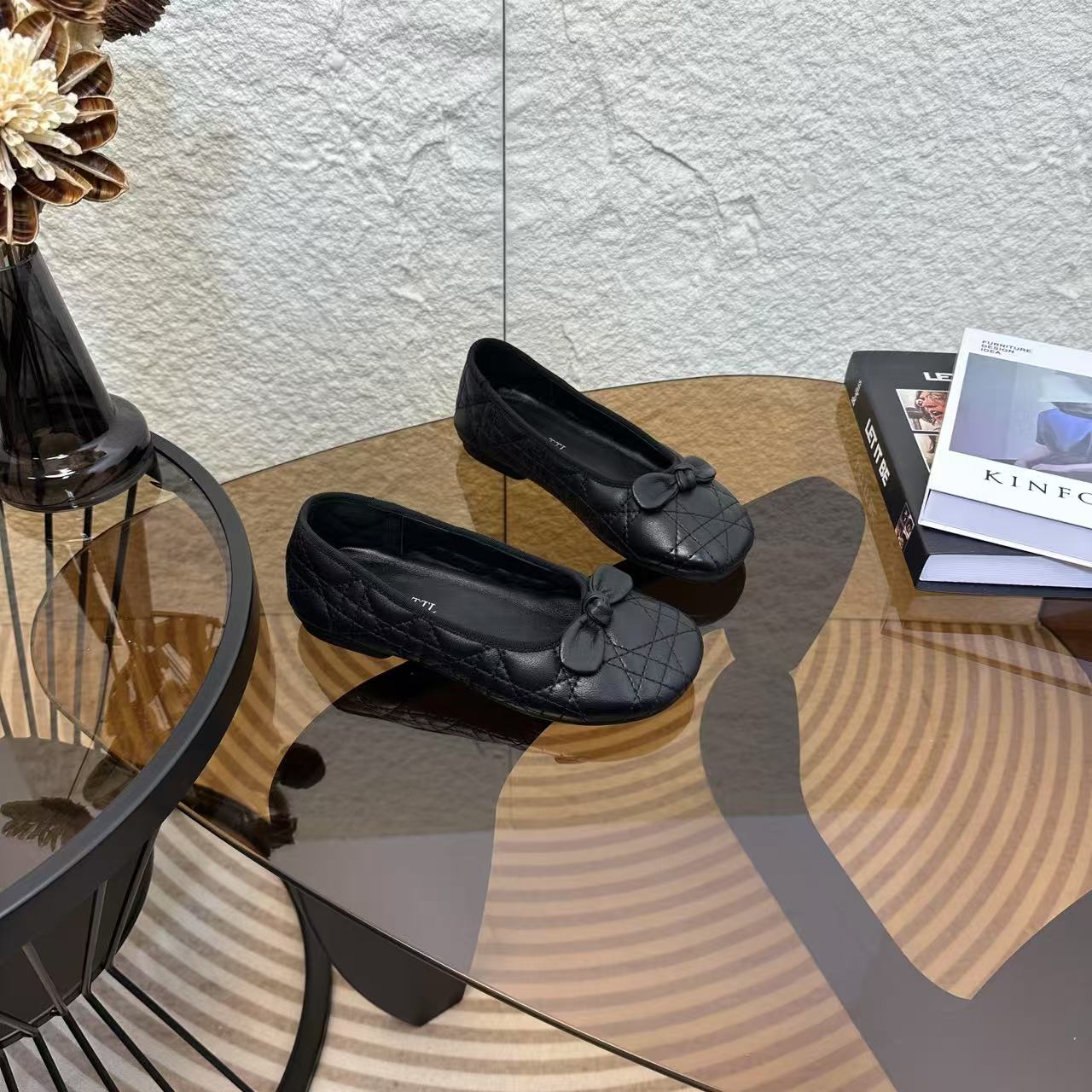 2025秋季新款防滑圆头法式浅口单鞋皮鞋软底软面平底单鞋鞋9039