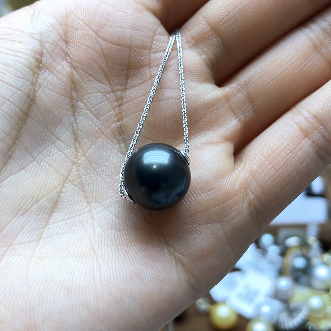 海水珍珠颈饰银S925镶嵌