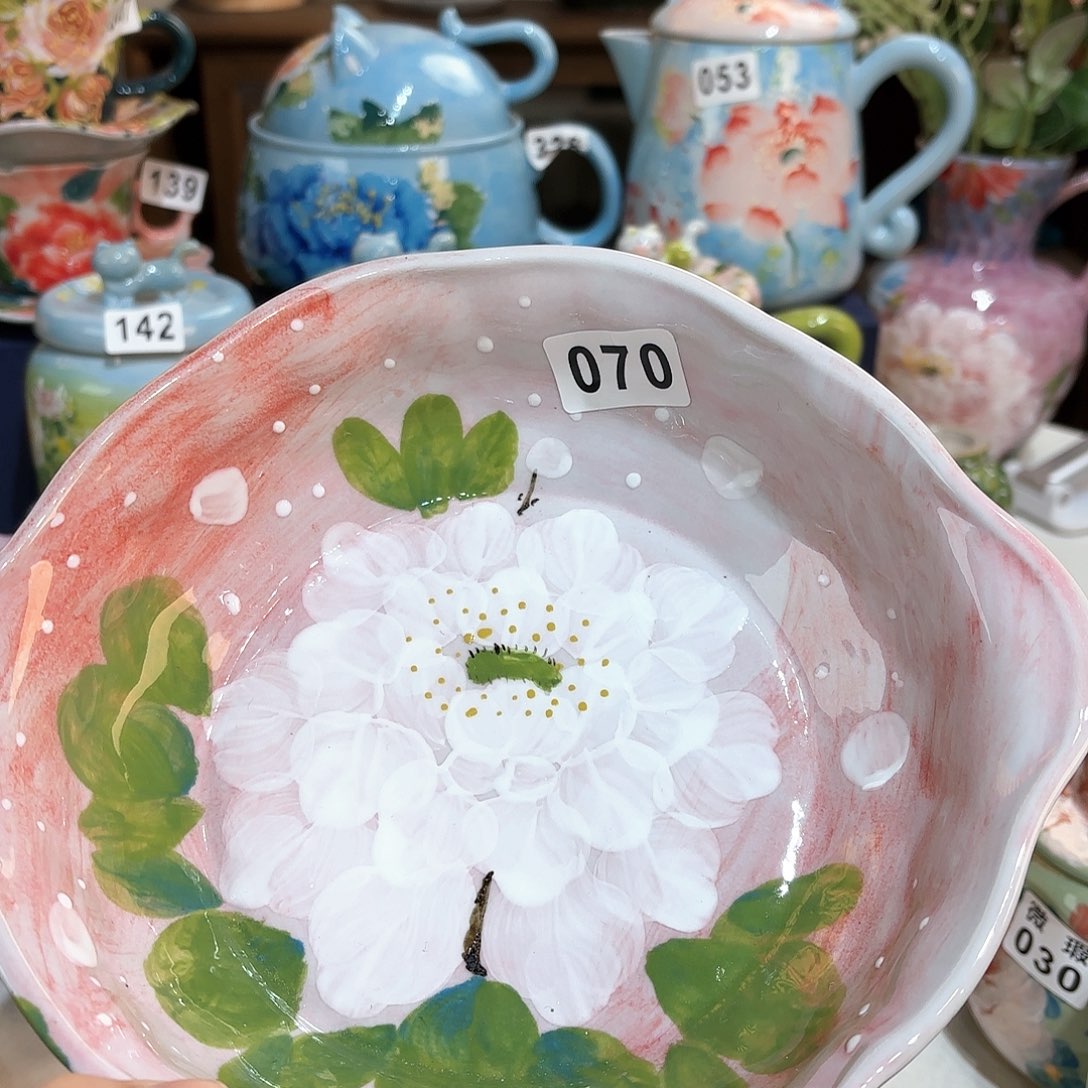景德镇手绘高温釉下彩陶瓷茶具