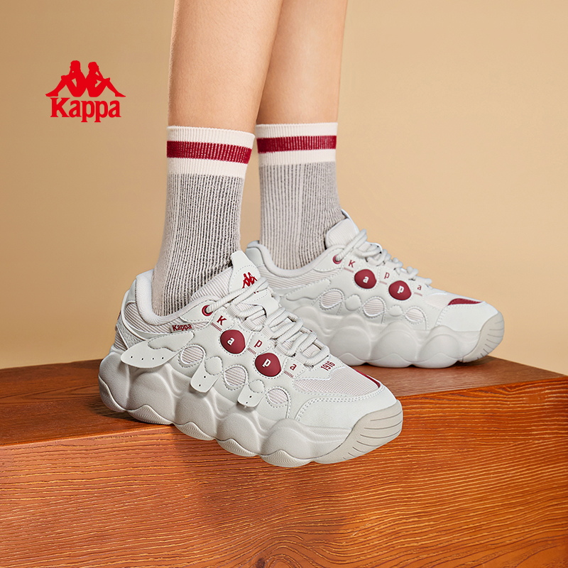 Kappa卡帕面包鞋男女厚底板鞋时尚百搭运动休闲潮鞋子K0FY5MC20CA