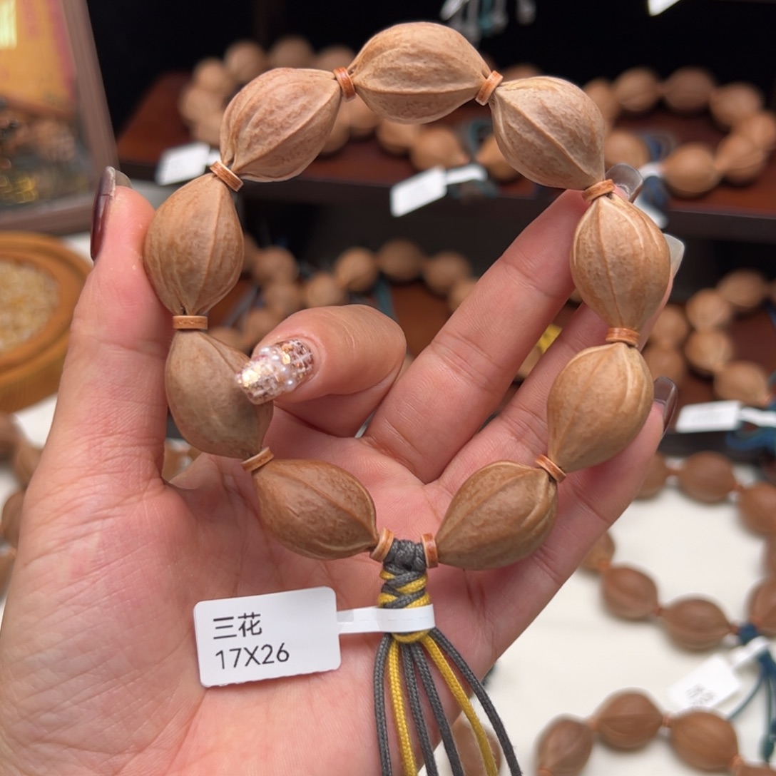 橄榄核手串/手链梅林铁核手串/17X26