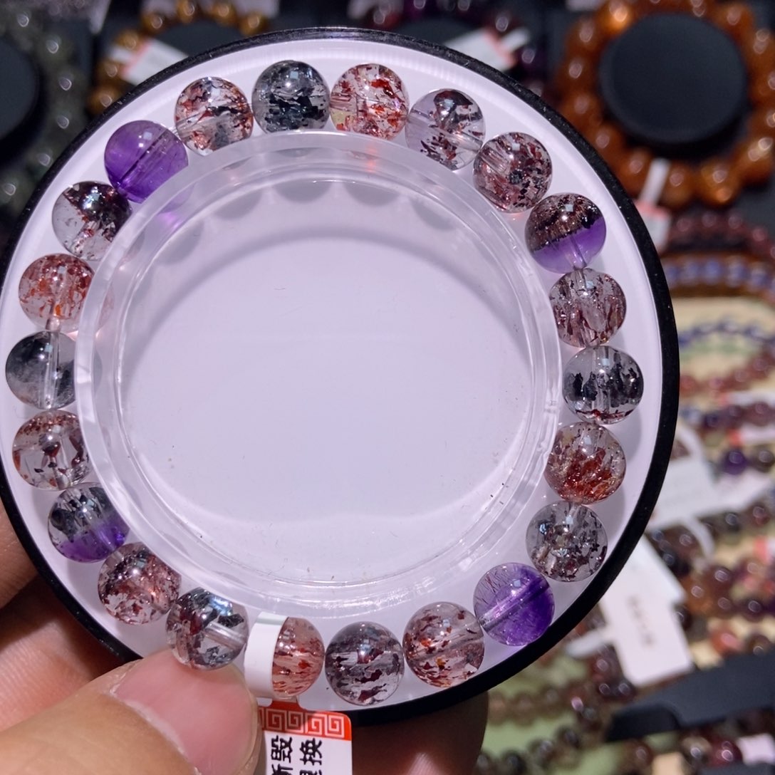 水晶手串未镶嵌彩毒液