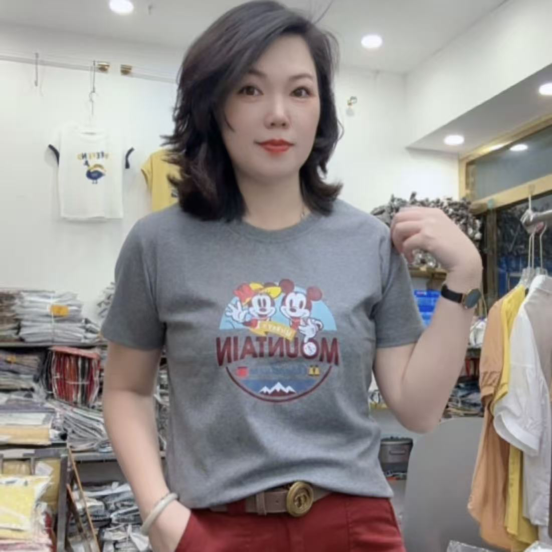 芬芬家新款时尚休闲百搭修身T恤868