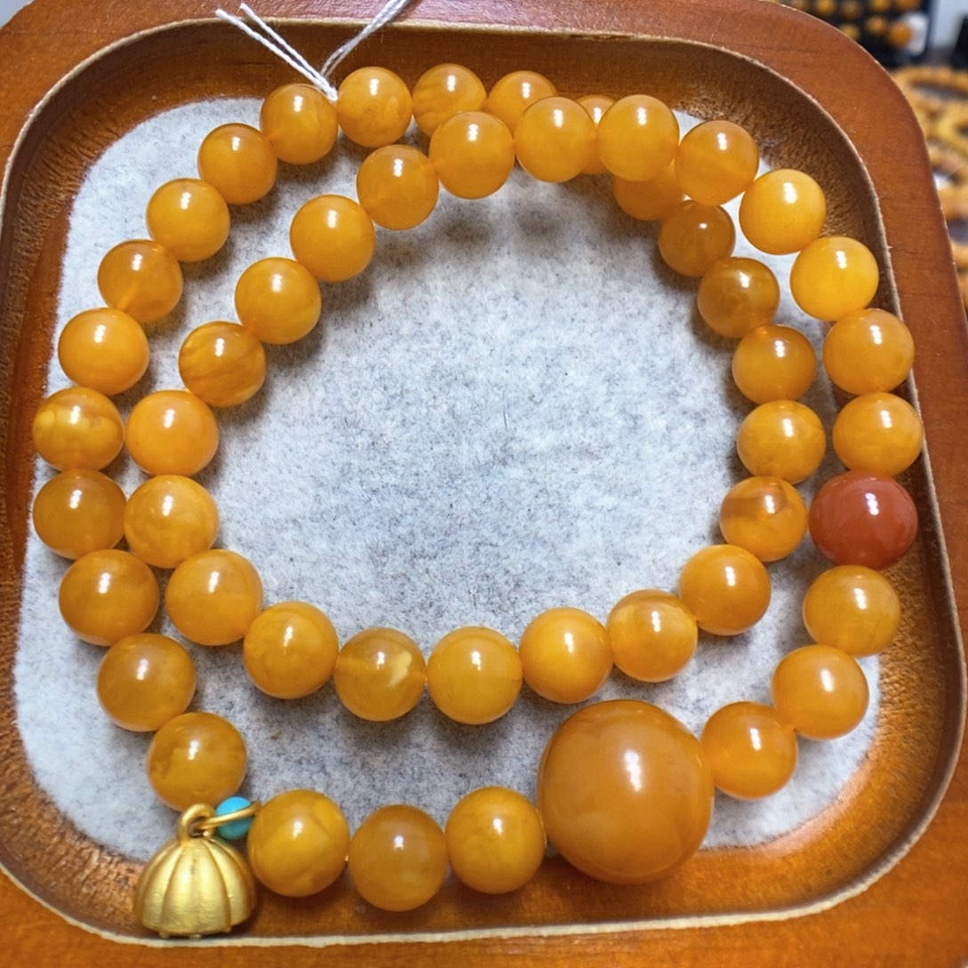 蜜蜡手串未镶嵌蜜蜡