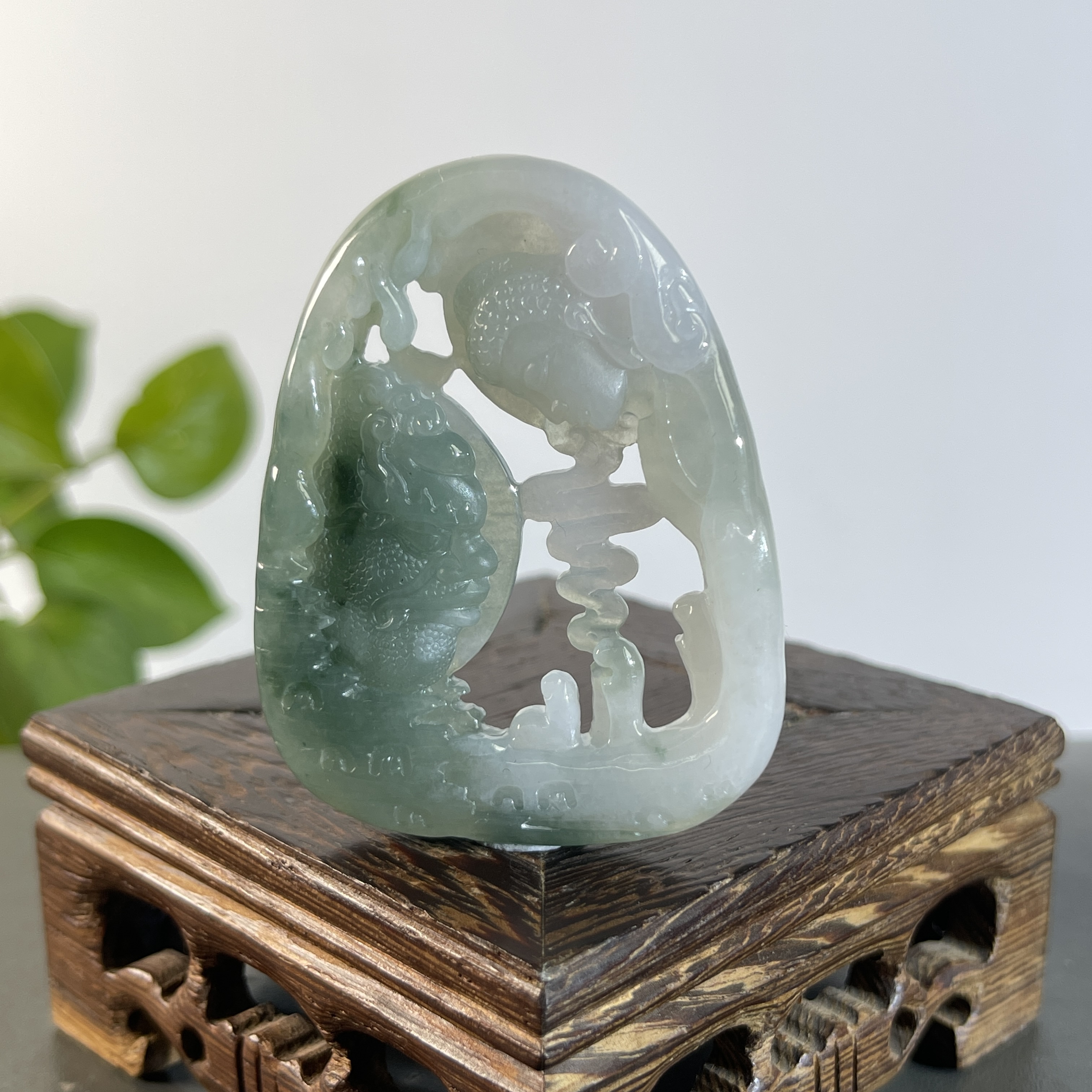 JSW26-56   天然缅甸翡翠A货  佛魔