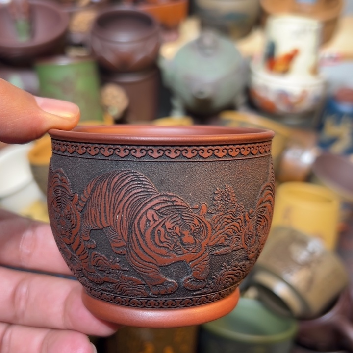 紫砂茶杯宜兴紫砂主人杯