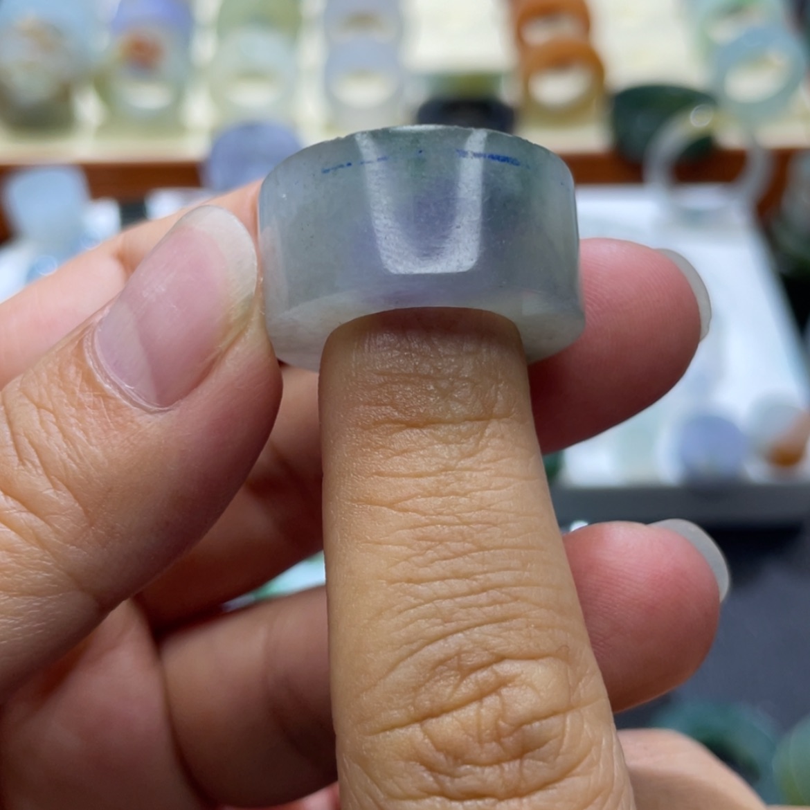 【闪购商品】定制翡翠未镶嵌天然翡翠9-18冰紫