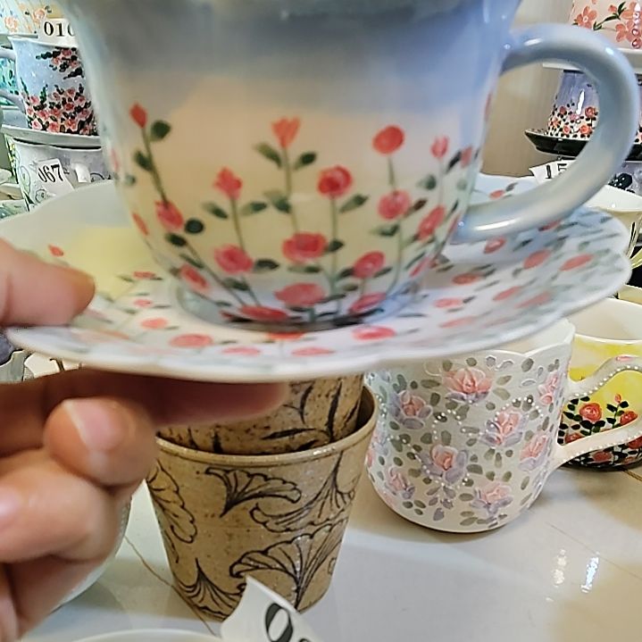 杯子瓷景德镇陶瓷釉下彩咖啡杯