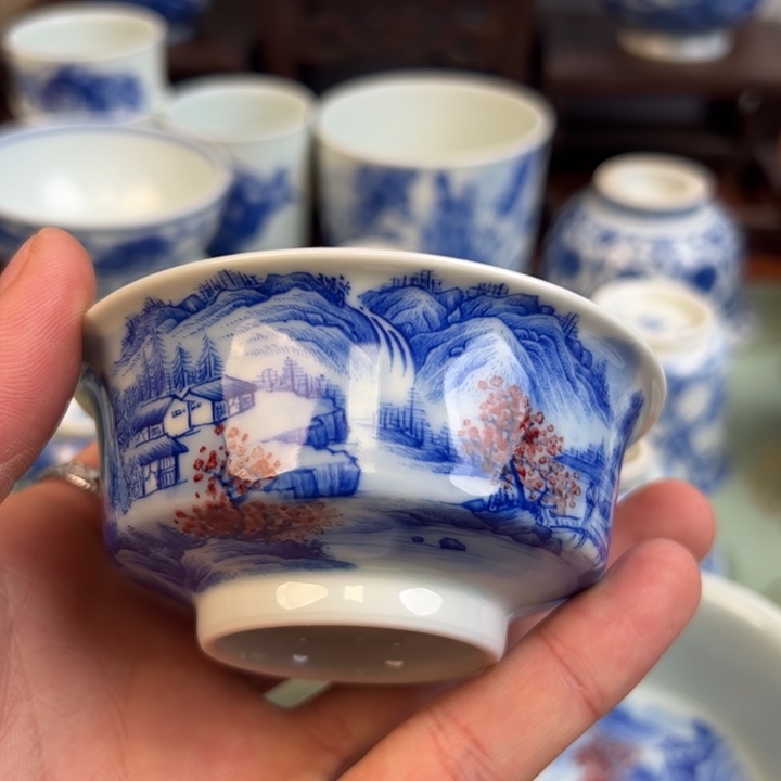 瓷片祎*堂景德镇瓷器手工手绘