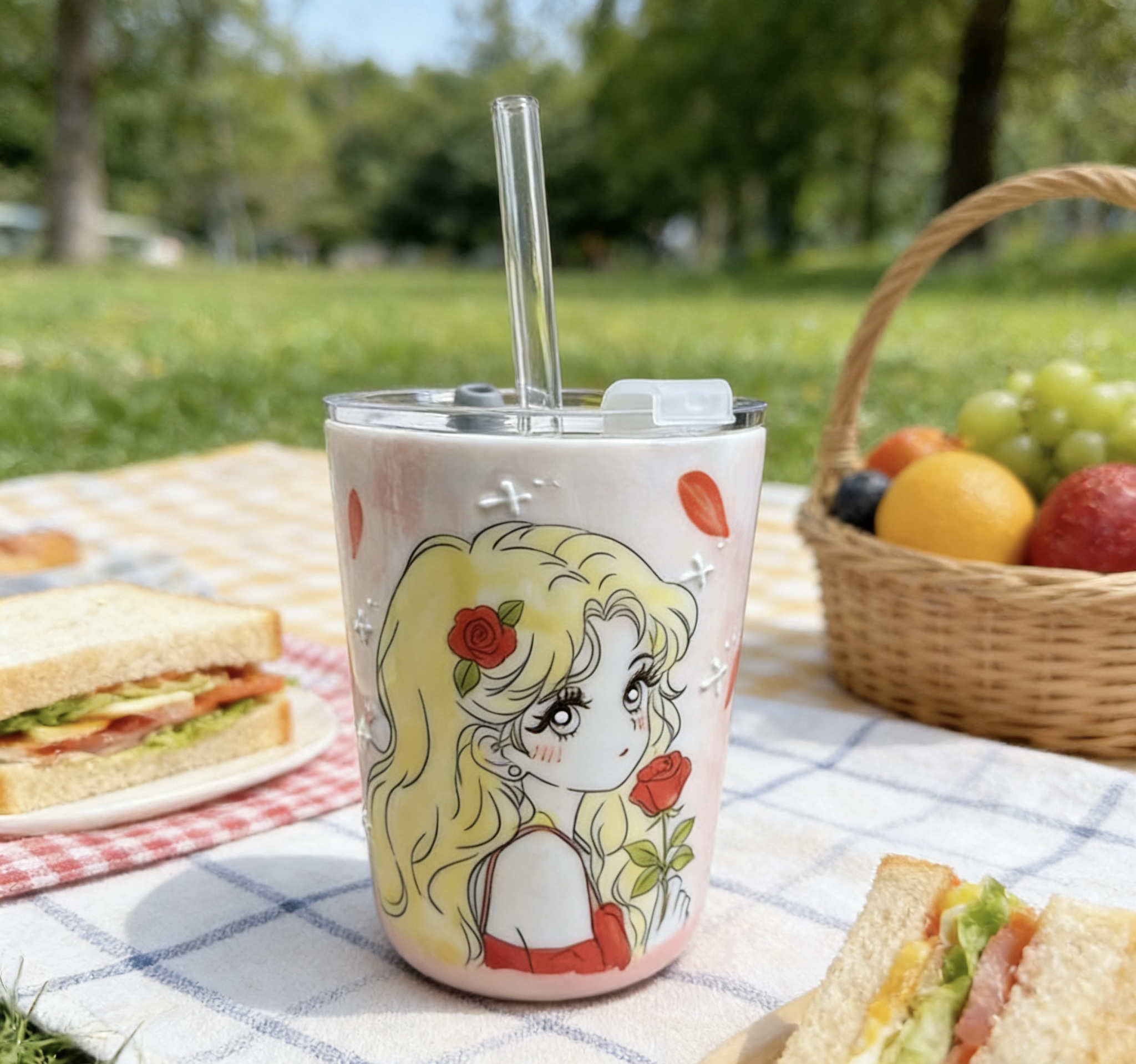 景德镇美少女战士陶瓷杯玉泥小随行300