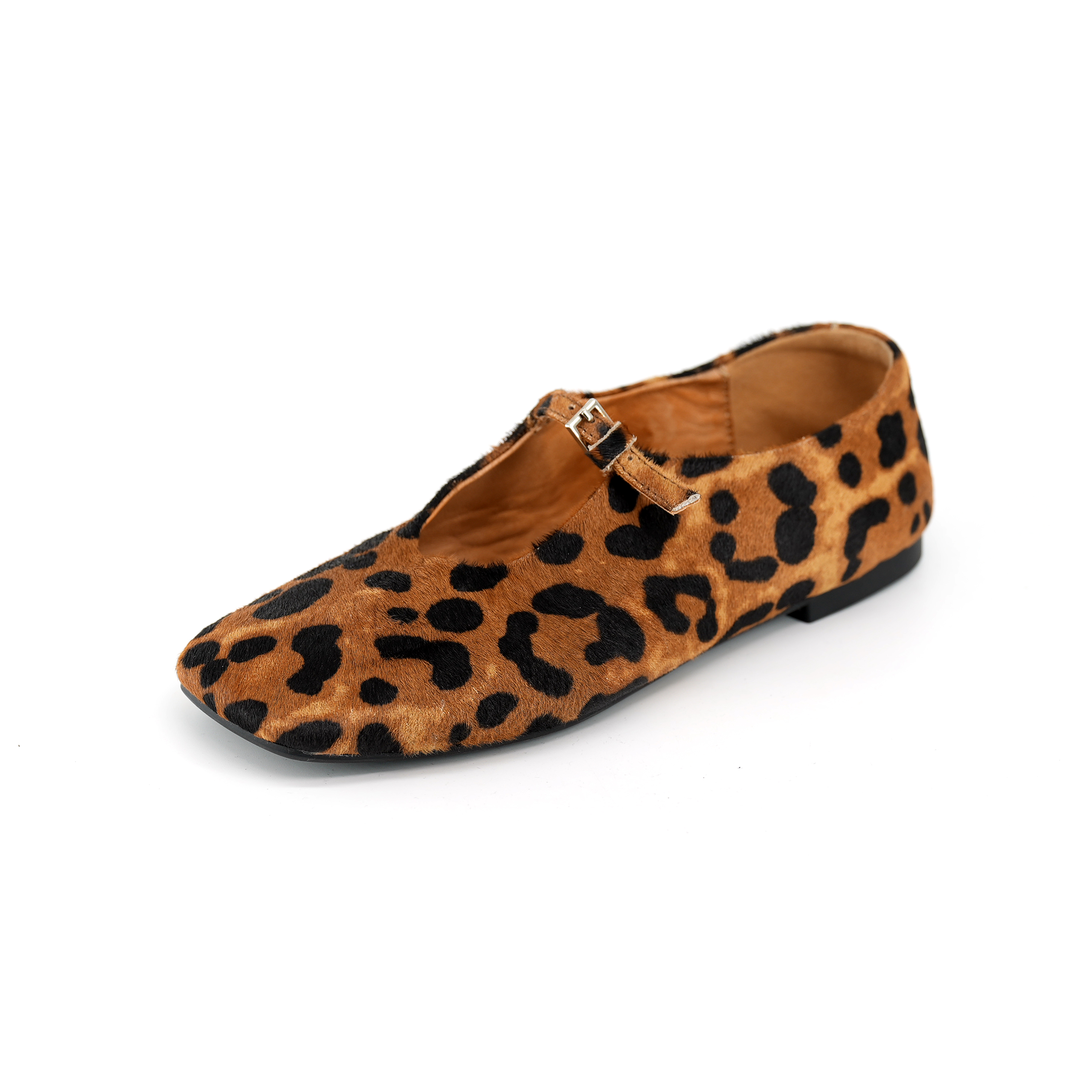 【小刚懂鞋】春秋款经典百搭真皮小单鞋方头舒适软底真皮女鞋 20808