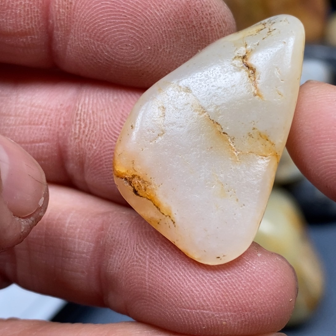 和田玉挂件铂Pt950镶嵌