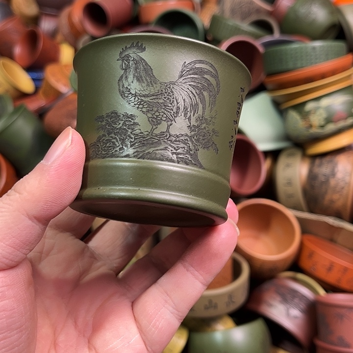 紫砂茶杯全手工紫砂主人杯