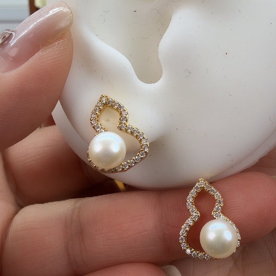 未镶嵌耳饰淡水珍珠