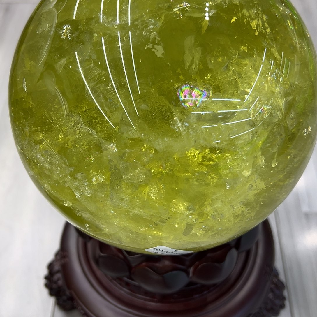水晶水晶球摆件未镶嵌爱***猫