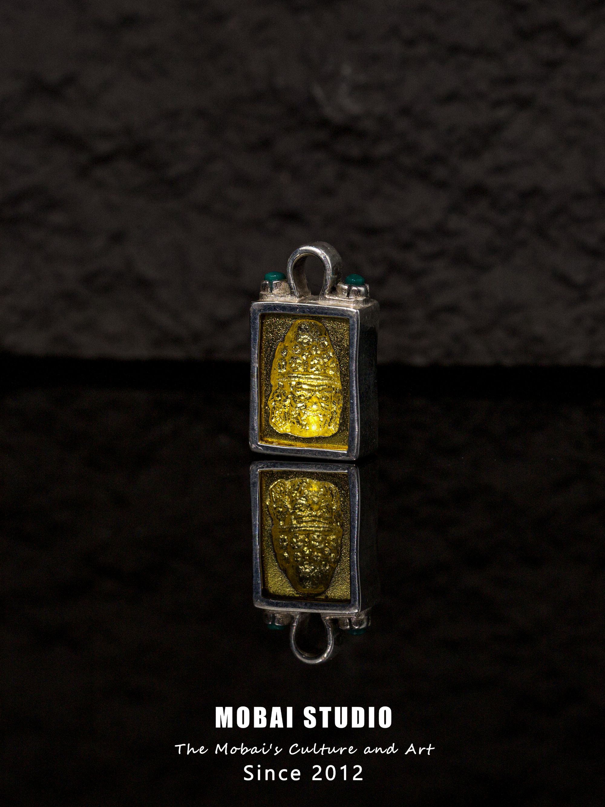 925银银制品 MOBAI默白发售-「三房五舍·扎基拉姆」银版原创吊坠