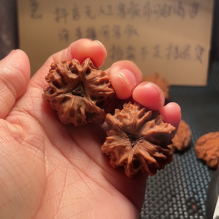 吊坠文玩核桃35mm野生龙门涧三棱