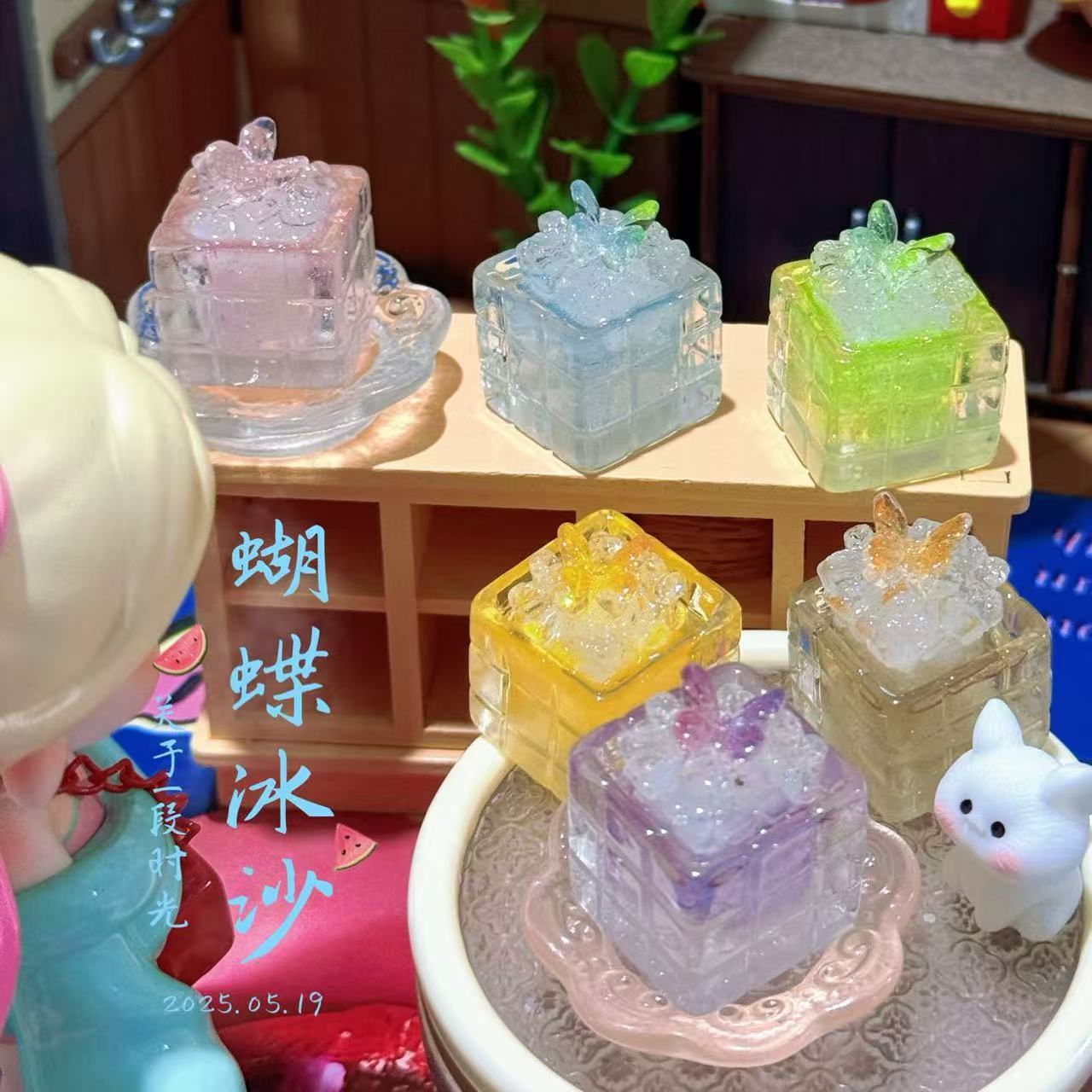 树脂配件粘贴diy材料包手工女孩卡通树脂（现场选款扣号）