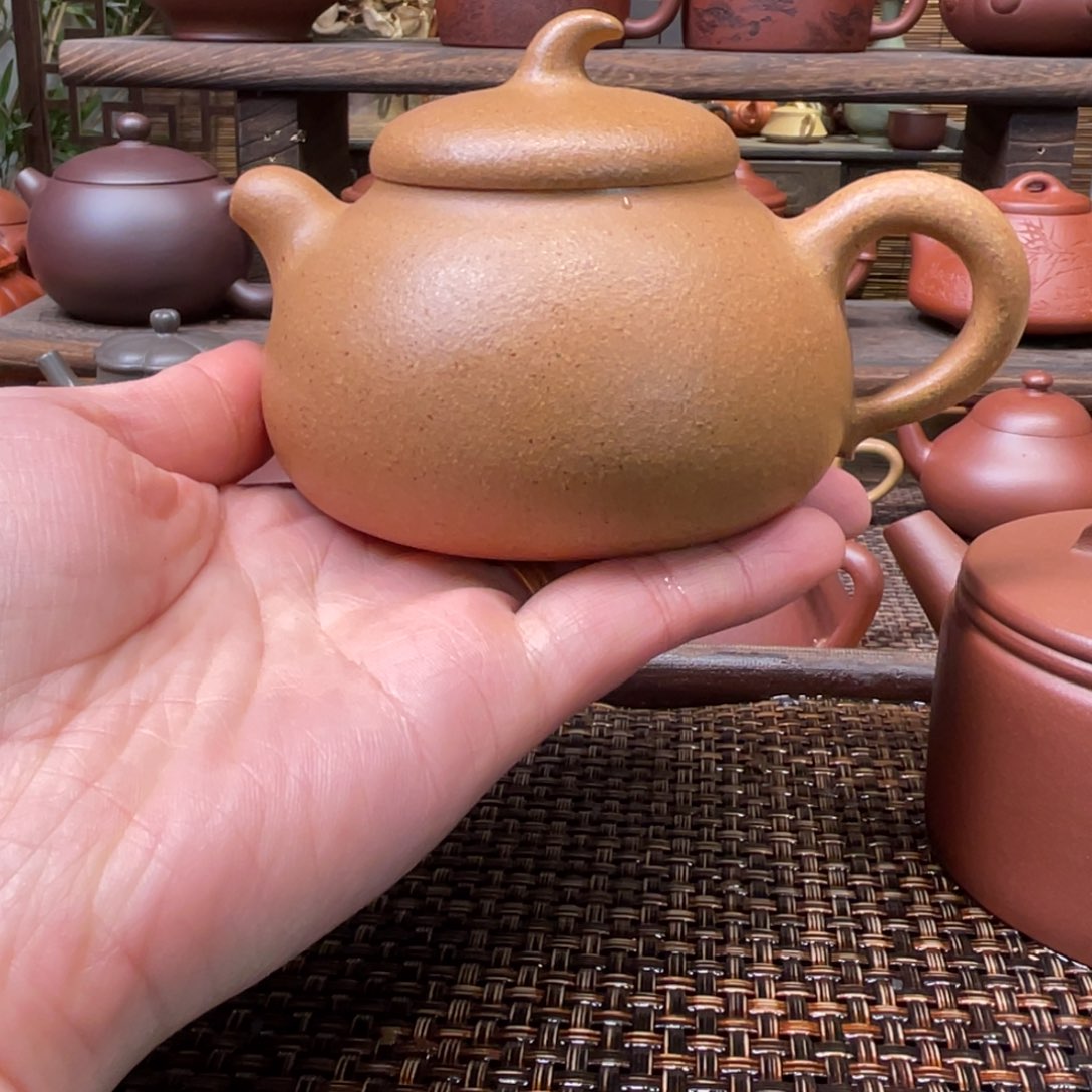 晓***单紫砂茶壶宜兴原矿紫砂手工制200