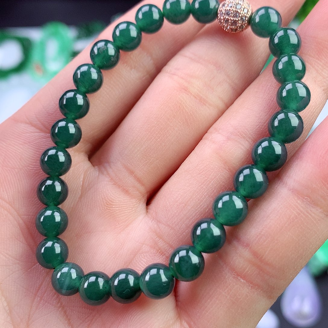 未镶嵌手链翡翠手串