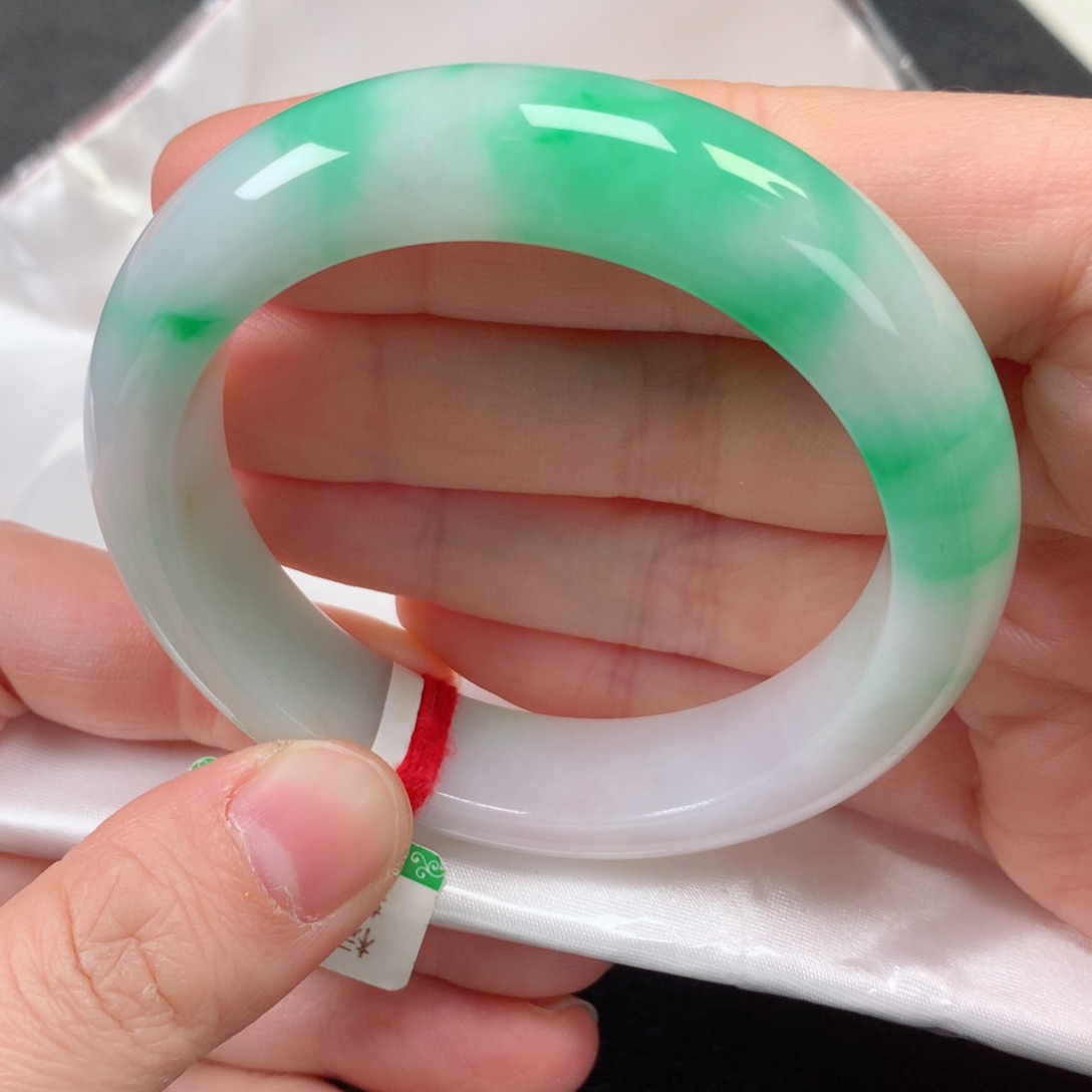 未镶嵌手镯翡翠缅甸天然翡翠5354