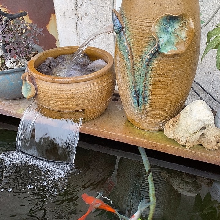 水泵40w，弯头，两个流水罐