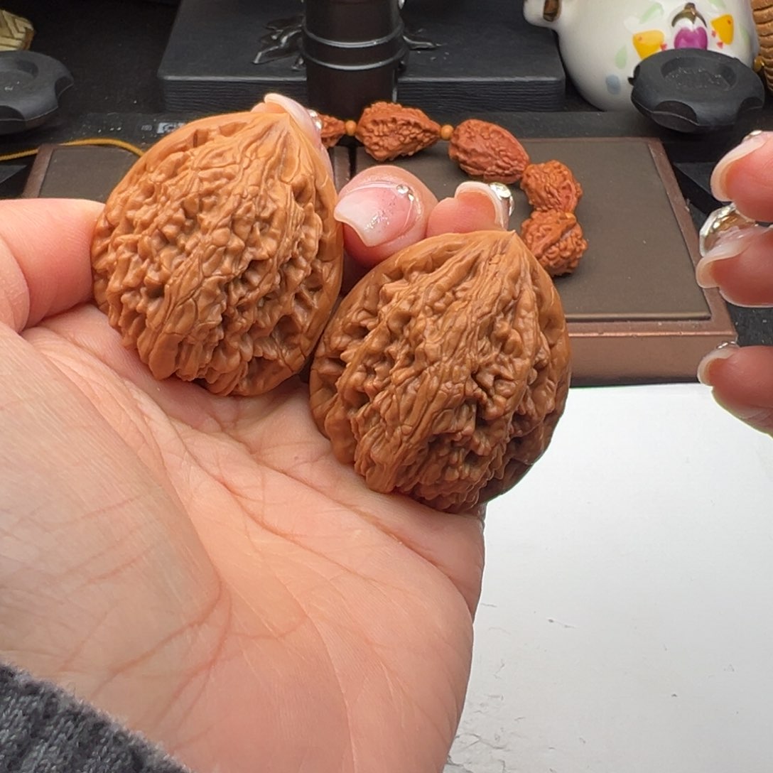 文玩核桃把件虎头王36