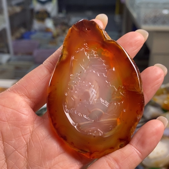 玛瑙/玉髓吊坠(不含链)未镶嵌