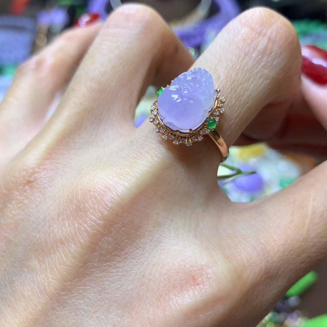 【闪购商品】翡翠颈饰18K金镶嵌翡翠