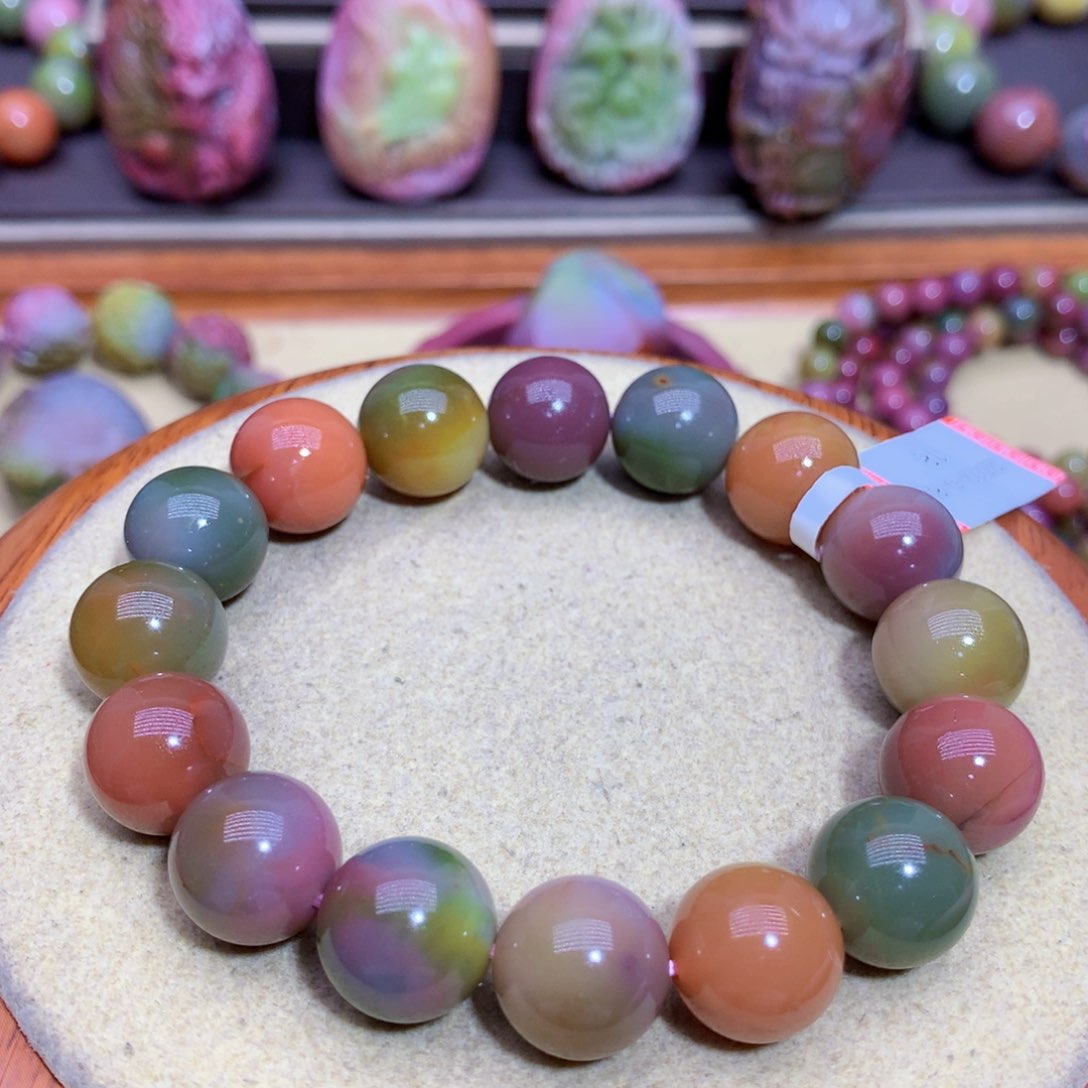 玛瑙手链未镶嵌盐源