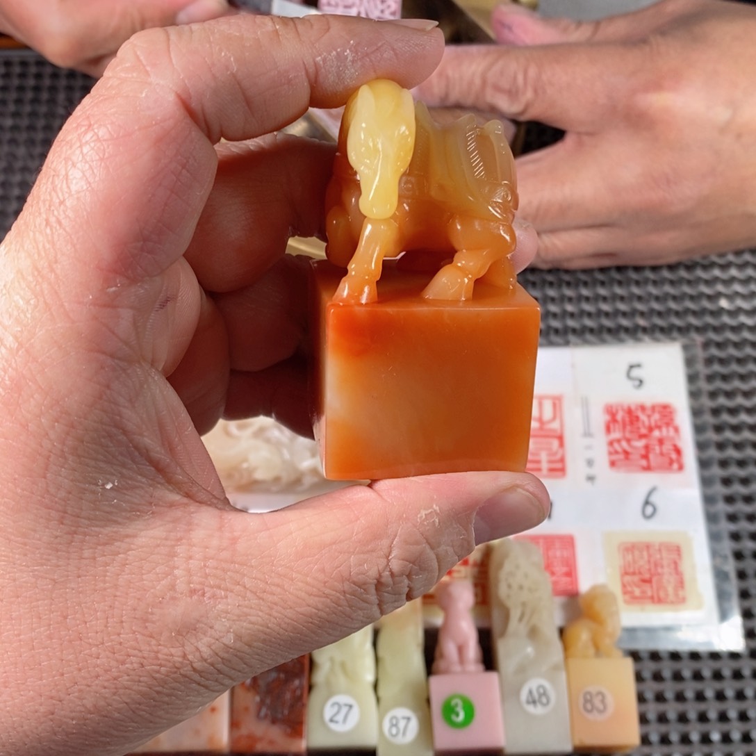 寿山石四**惑孤品定制包刻包设计