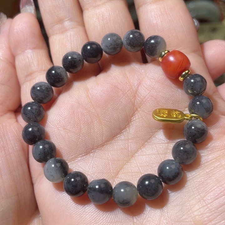 和田玉和田玉配饰未镶嵌8咪手串