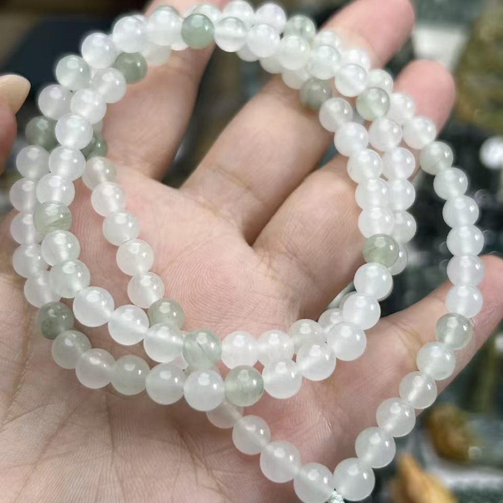 天山翠圆珠多圈女款长链饰品