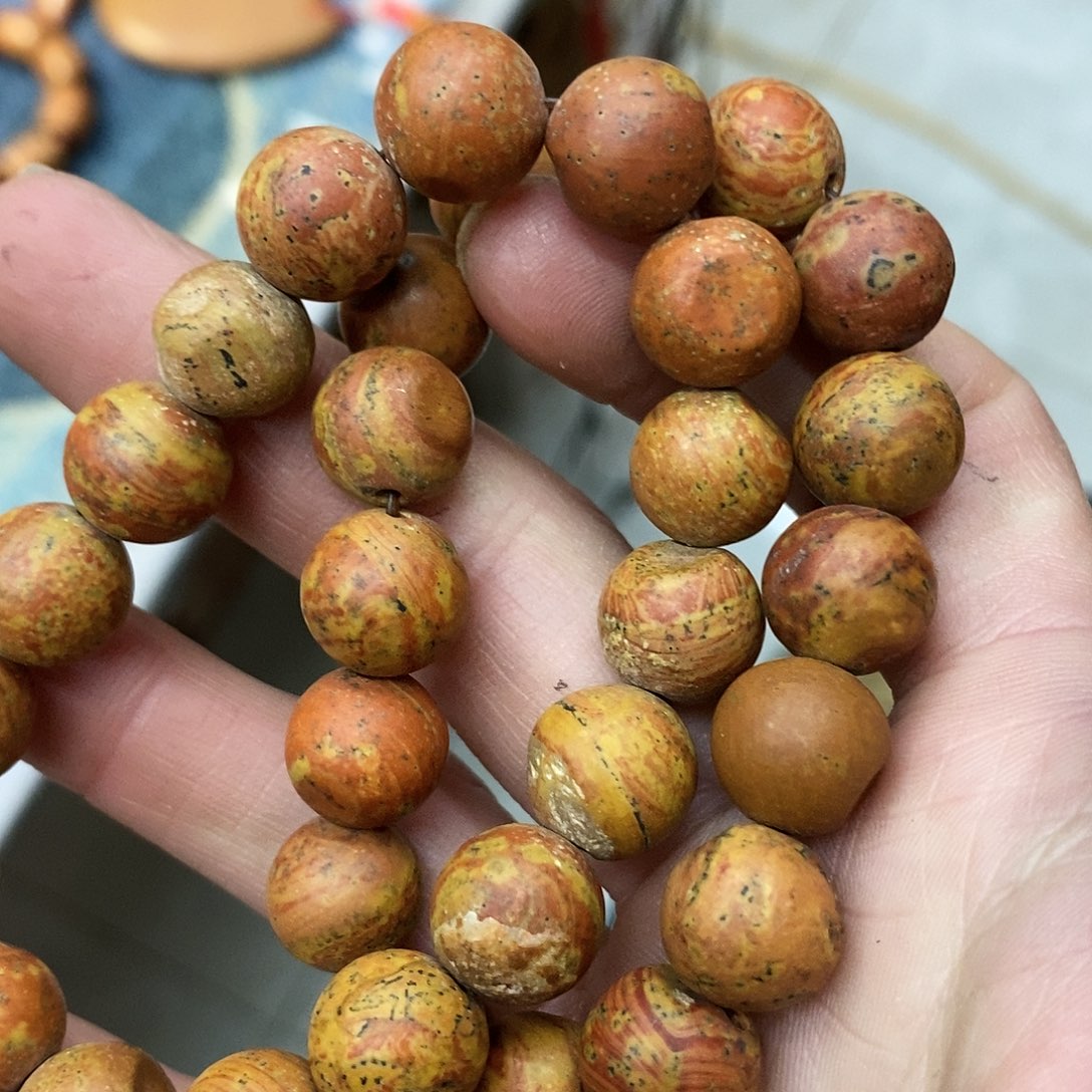 泗滨砭石天***六瑕疵手串2