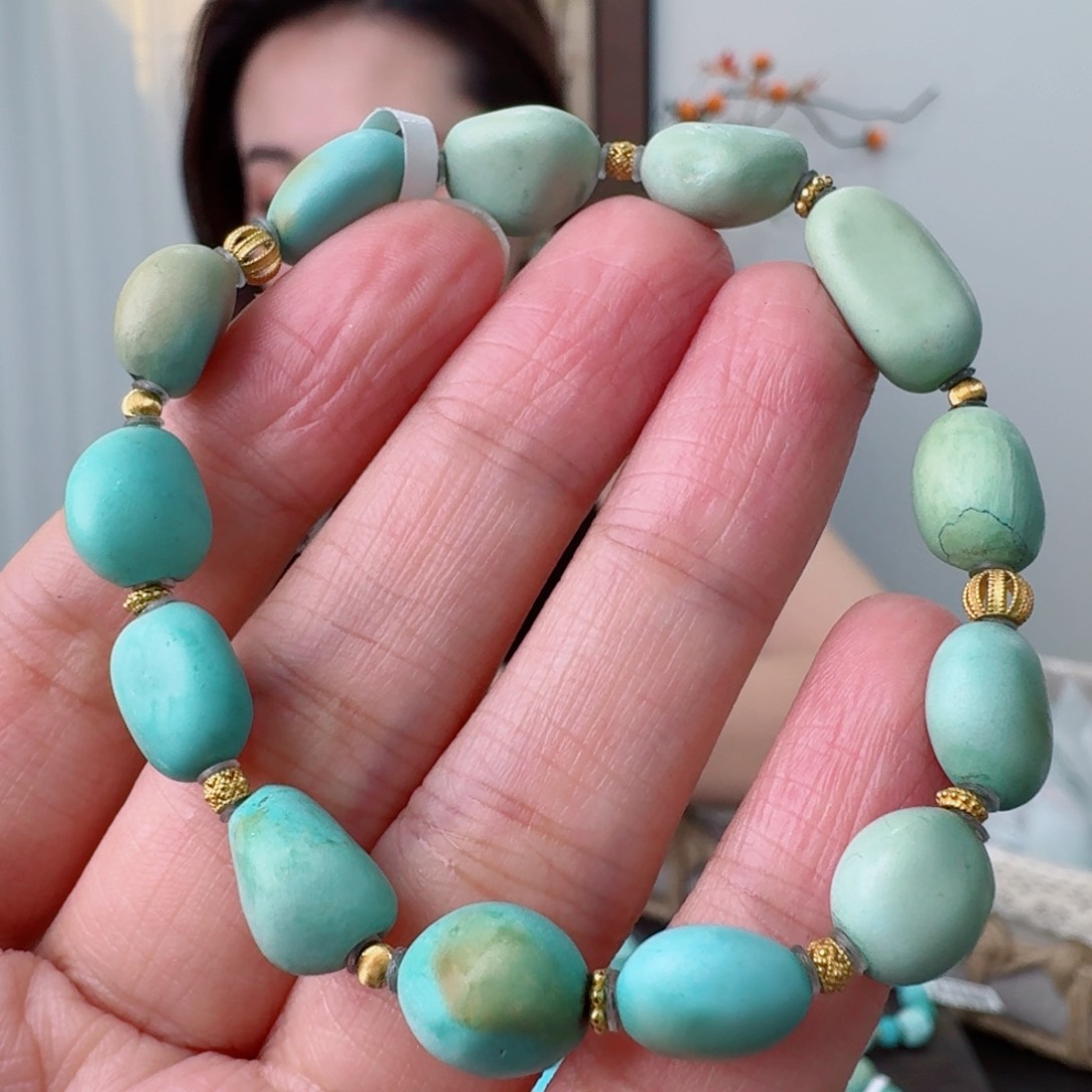 未镶嵌绿松石珠宝奇石