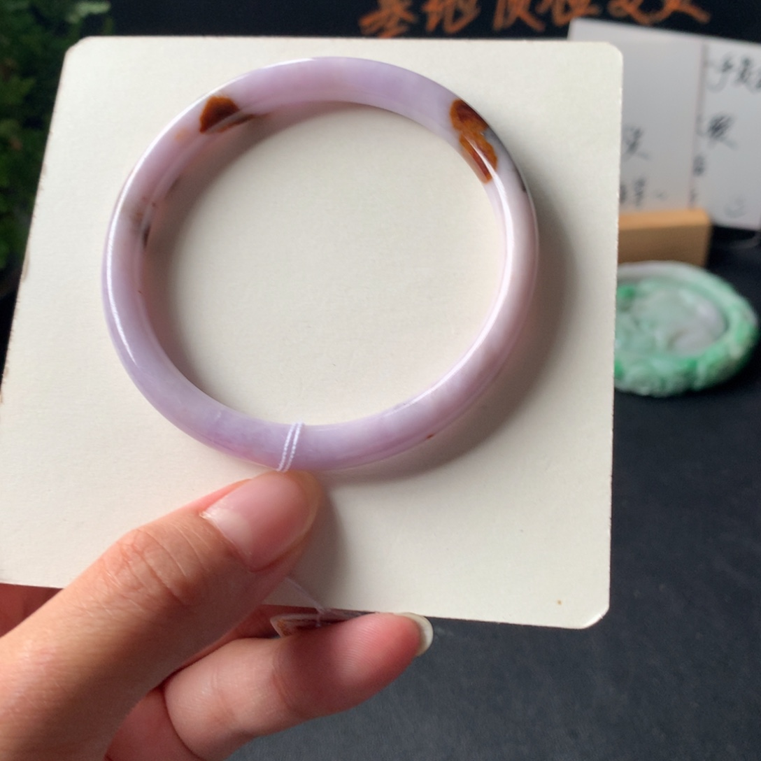 翡翠未镶嵌手镯6号58-7.6-6.4