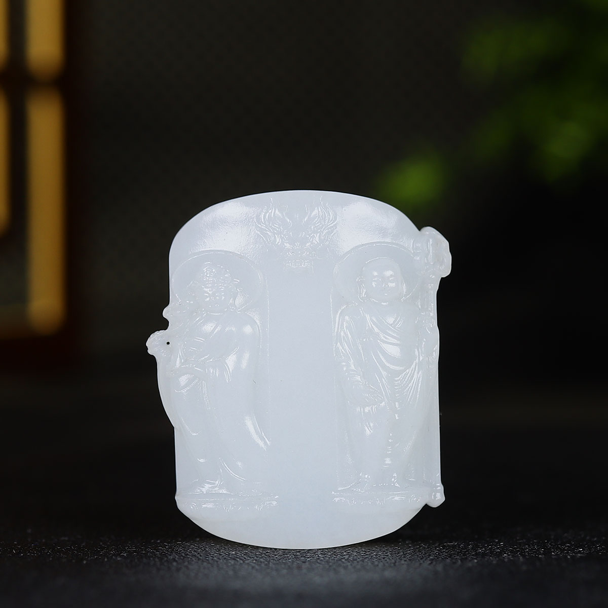 1209145和田玉白玉观音弥勒佛