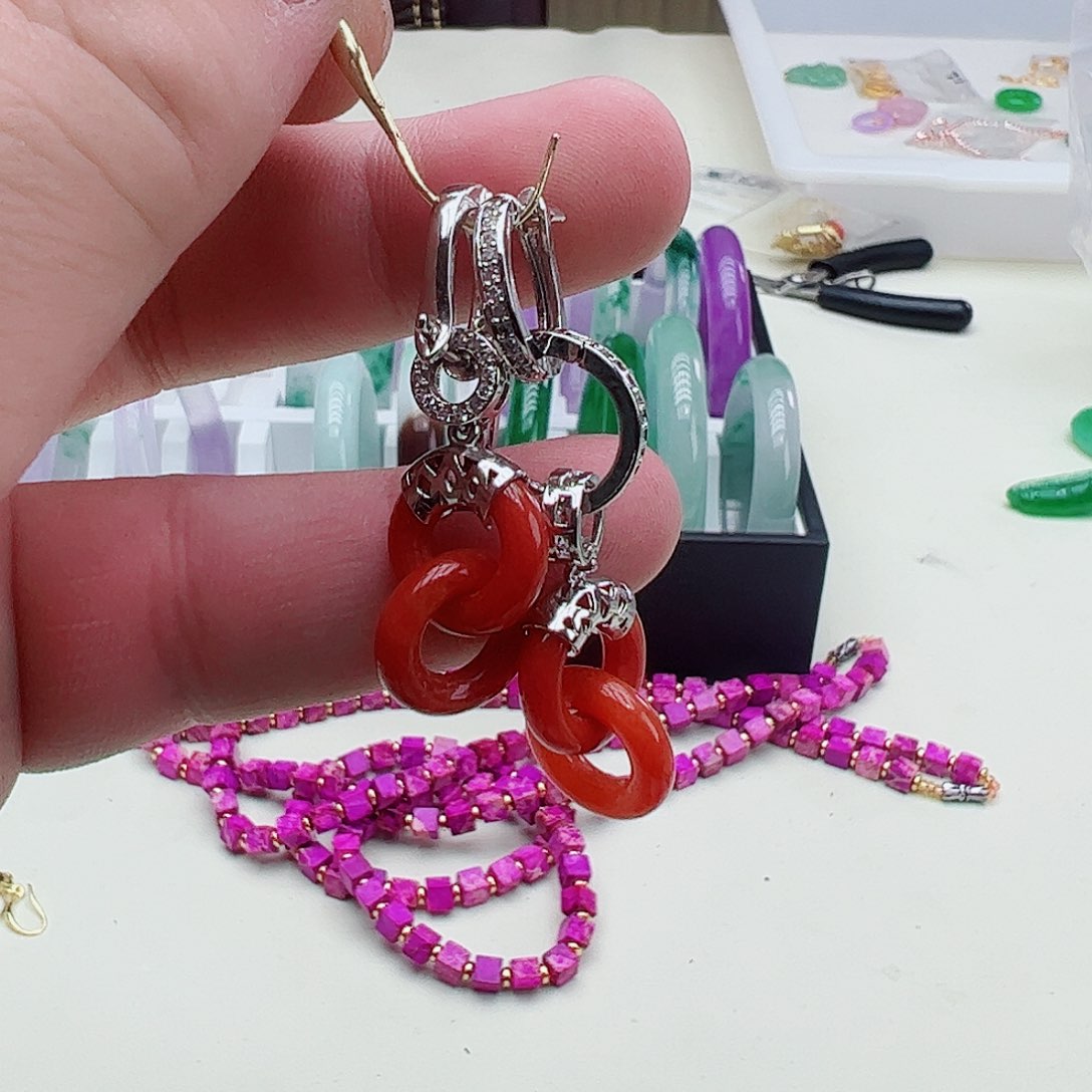 翡翠吊坠(赠链)银S925镶嵌