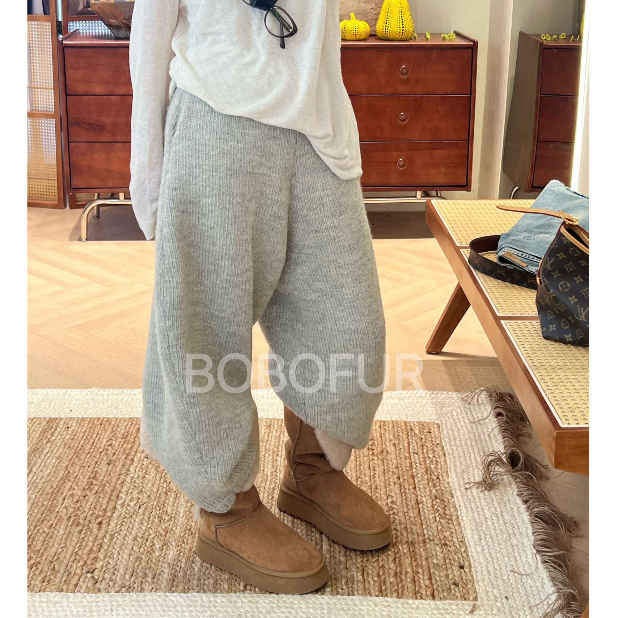 【秋冬福利】“童年回忆”重磅针织羊毛休闲裤K04